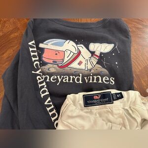Vineyard Vines Navy Space Whale Set